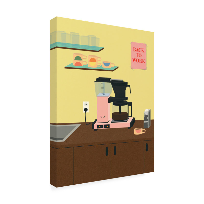 «Bolologia retour au travail» sur toile, H 19 po x l 14 po x P 2 po