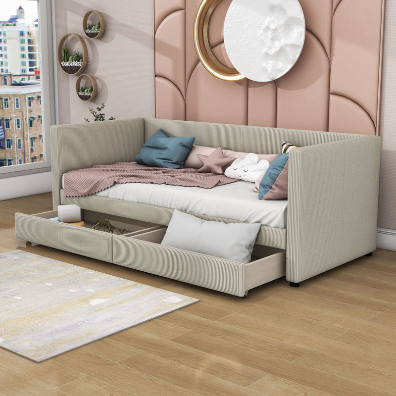 Arij Upholstered Daybed, Beige