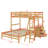 Twin Over Full Bunk Bed With Built-In Desk And Three Drawers-349565530