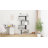 Chaneyra 5-Tier Corner Shelf Unit，80 x 143 cm  S-Shaped Small Bookcase-1397701282
