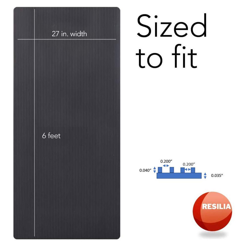 Yoga et Pilates, H 0,08 po x l 72 po x P 27 po