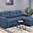 Convertible L-Shaped Sectional Sleeper Sofa Bed-775547506