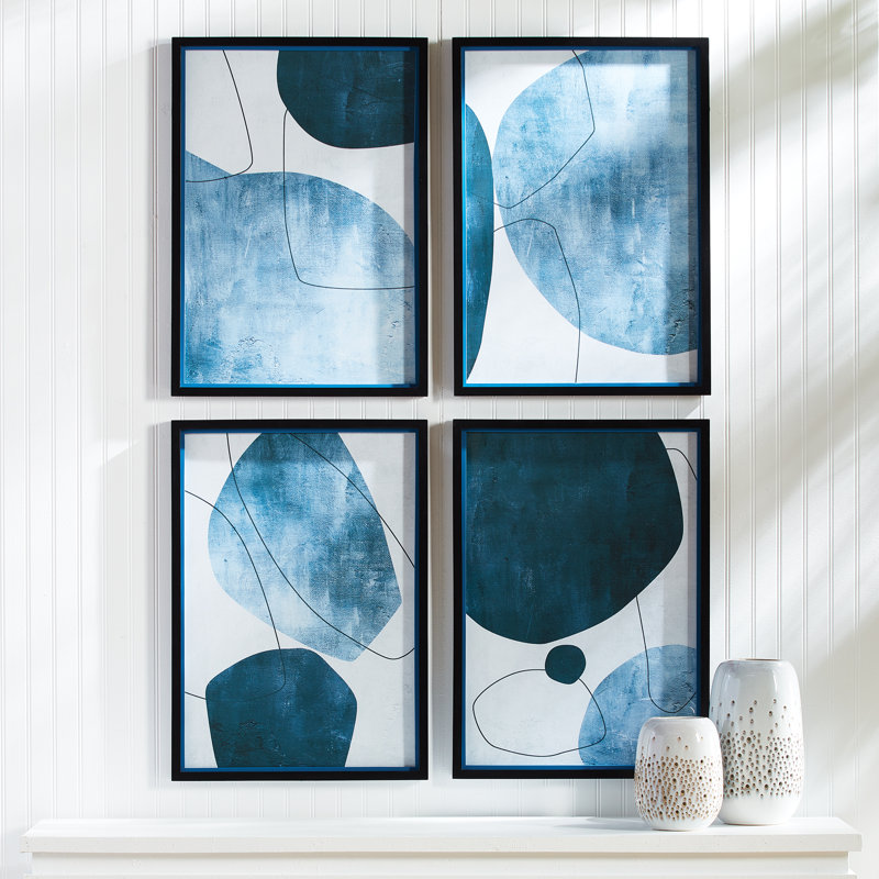«Abstract Ecliptic» - Ensemble de 4 reproductions de cadres photo