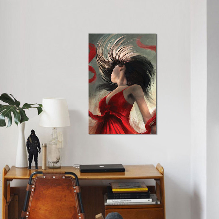 «The Flip», impression sur toile, H 26 po x l 18 po x P 1,5 po, Toile tendue, Pas de tapis