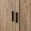 Armoire de rangement avec deux portes pour salle de bain, bureau, tablette réglable, panneau de fibres à densité moyenne-1855856409
