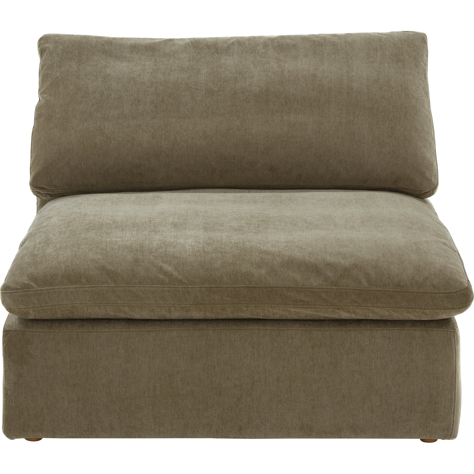 Tila Upholstered Slipper Chair, Desert Sage Performance