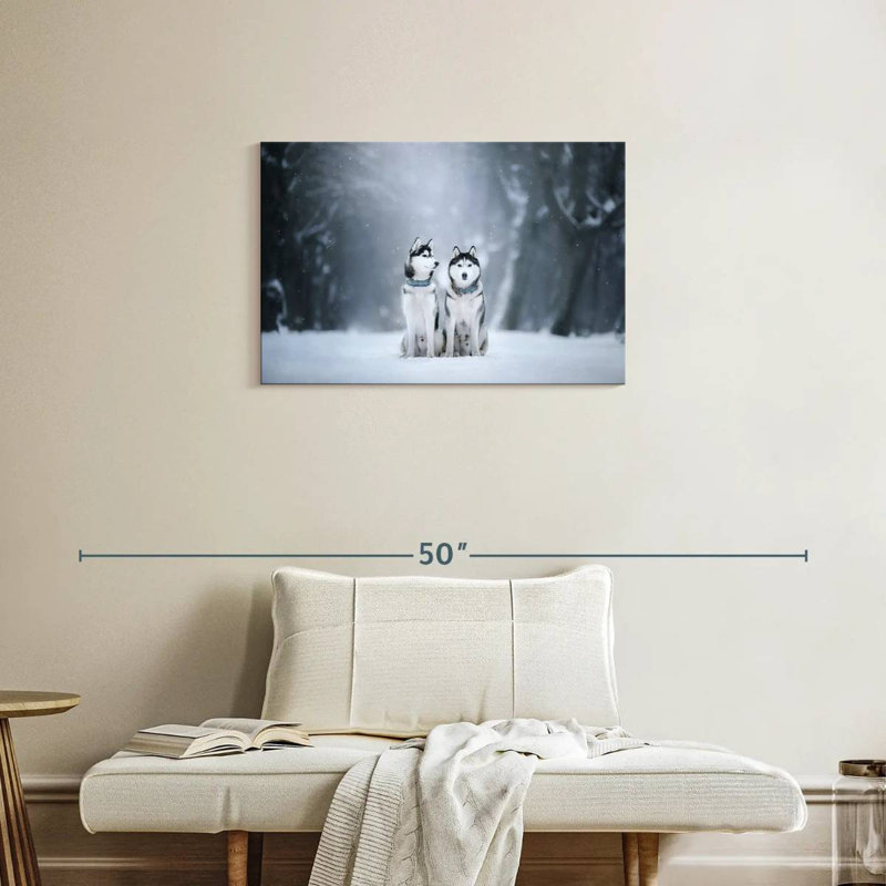 Husky Buddies, 20" H x 30" W