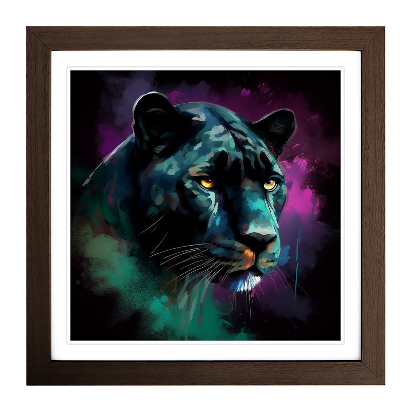 Panther - Framed Print, Walnut