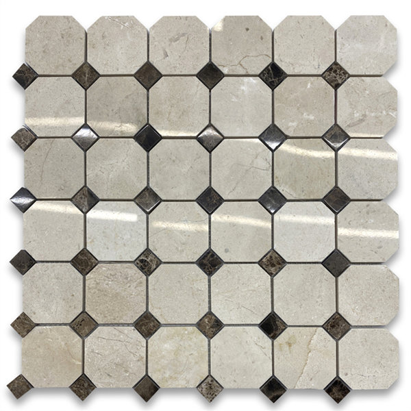 12" x 12" Marble Mosaic Sheet Subway Wall & Floor Tile