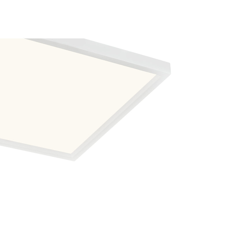 Plafonnier encastré 1 lumière DEL Quoizel, Blanc, H 1 po x l 15 po x P 15 po