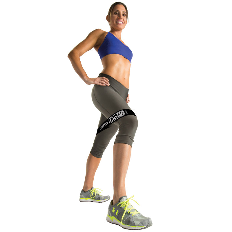 Boucle simple ultra puissante Gofit® avec Super X / 25 lb Of Resistance (noir)