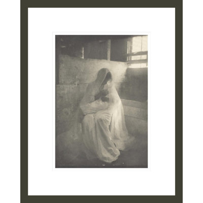 «The Manger» par Gertrude Käsebier, impression giclée sur cadre
