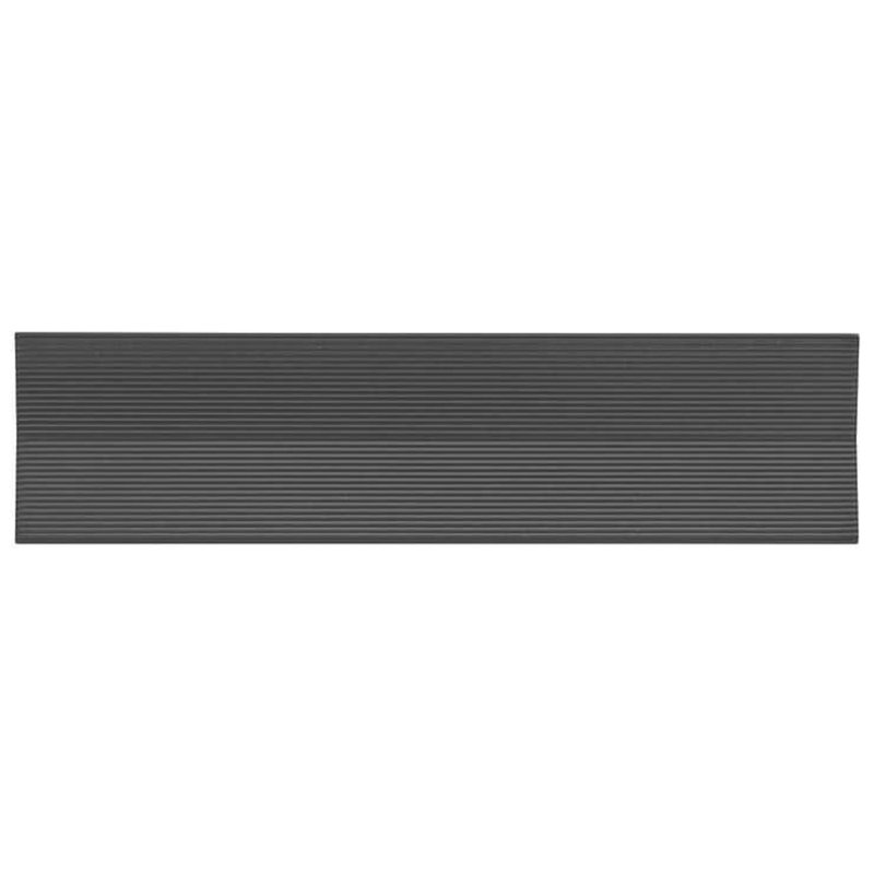 Kinzie 4x16 Concave 3D Matte Ceramic Tile, Charcoal