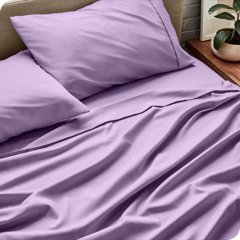 Bare Home Ultra-Soft Microfiber Sheet Set, Cal.King Sheet Set + 1 Fitted Sheet+2 Pillowcases, Lavender