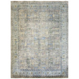 New Turkmen Afghan One-of-a-Kind Rectangle 12'4" X 15'8" Area Rug