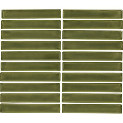 Carreau de mosaïque en céramique émaillée 1 x 6 Daltile Artcrafted (10 pièces par carton) (10,00 pieds carrés par carton)
