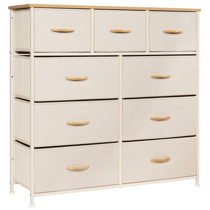 Olson 9 - Drawer Chest of Drawers, Beige