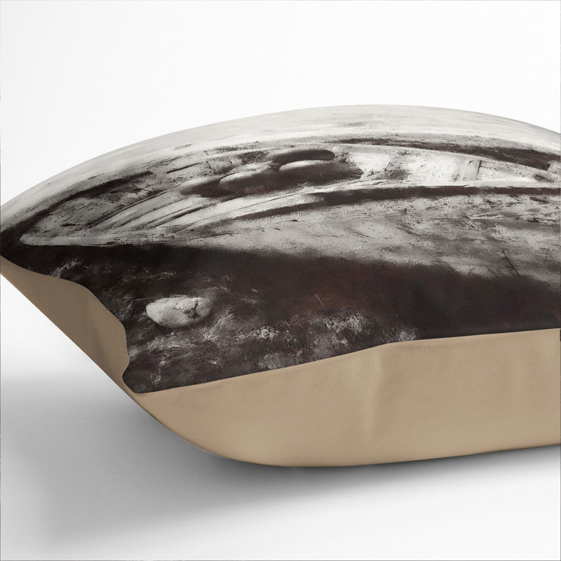 Square Cushion, 40cm H x 40cm W x 15cm D, Stone