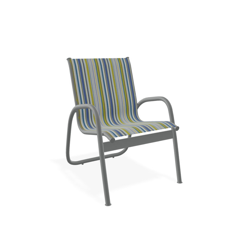 Fauteuil de patio Gardenella, Graphite texturé, Littoral