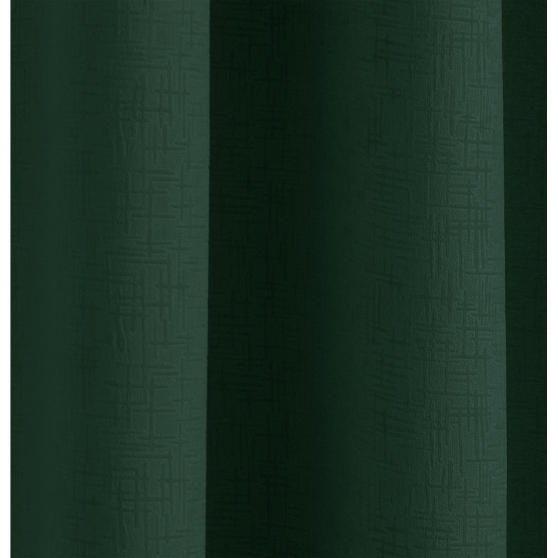 Biller Eyelet Thermal Light Reducing Curtain, Green, 117cm Width x 137cm Drop