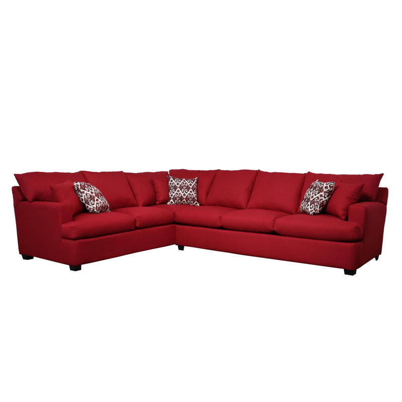 Canapé modulaire 410, Mélange de polyester rouge