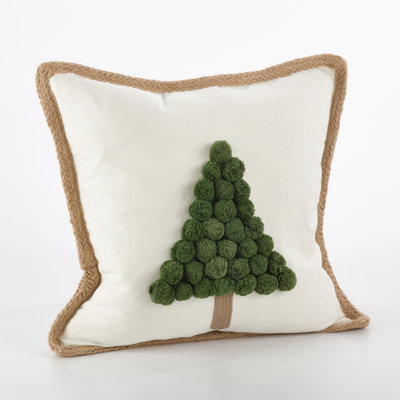 Coussin en coton Ricamato