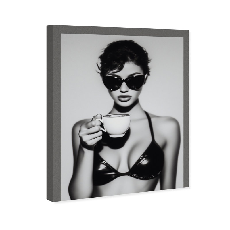 Luxe Latte Print by Oliver Gal, 16"H x 20"W, Gallery Wrapped