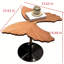 Table d'appoint en bois massif, table d'appoint en forme de papillon, conception organique sculpturale avec bord arrondi et base en acier robuste, table d'appoint minimaliste moderne pour le salon, la chambre à coucher et le coin lecture