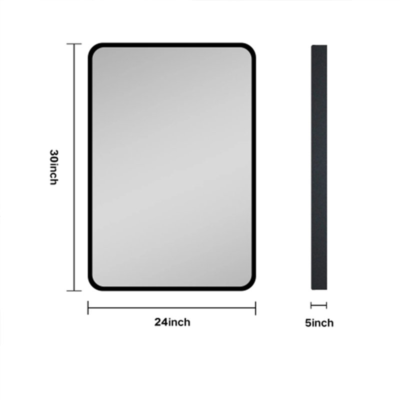 Armoire à pharmacie avec miroir 24 po H 30 po Saidee