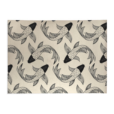 Koi Fish Flow Low Profile Kitchen Mat