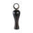 Laynette Modern Glass Vase with Sculptural Metal Brass Accent and Stone Detail for Contemporary Decor-1900159104