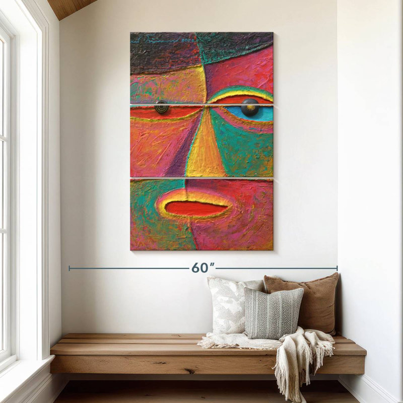 Leisha Abstract Acrylic Portrait