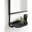 Miroir mural plat avec tablettes Bastian