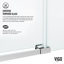 Porte de baignoire coulissante sans cadre avec verre transparent 3/8 po l 56-60 po x H 68 po Hamilton-89151702