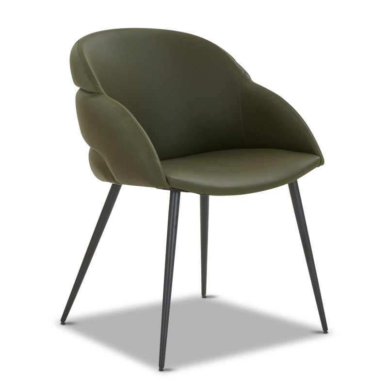 Chaise capitonnée Vanwinkle en vert Midori