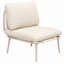 Portable Sectionals Chair, Steel Frame Modern Compact Patio Seating
