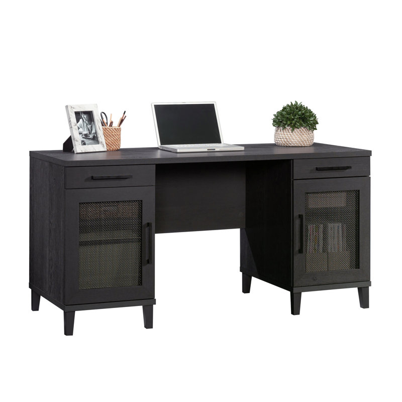 Rectangle Desk, Computer Desk With Two Storage Drawers