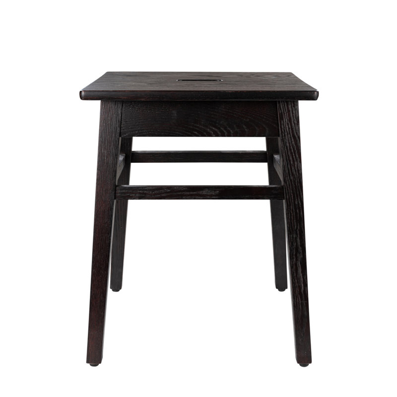Aquino Solid Wood Accent Stool, Wenge