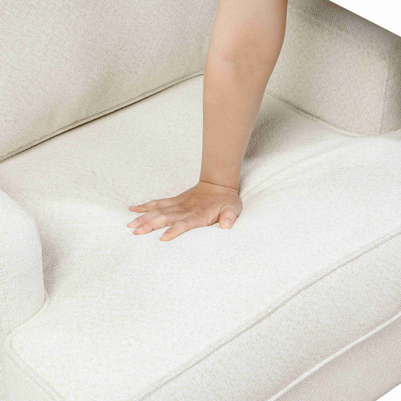 Chaise moderne d'appoint 1pc Chenille, Beige
