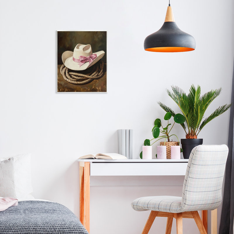Plaque de Cowboy Hat Bow et Lasso, design par Petal Prints Design