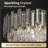 Guerdon 10 - Light Crystal Tiered Chandelier