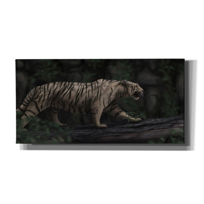 Ebern Designs 'Moonlight Prowl' by Gordon Semmens Canvas Wall Art