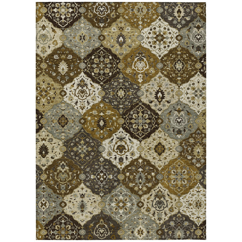 Machine Washable Indoor/Outdoor Chantille ACN2292 Panel Rug, Rectangle 10' x 14'