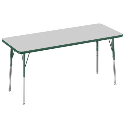 Rectangle T-Mold Adjustable Height Activity Table