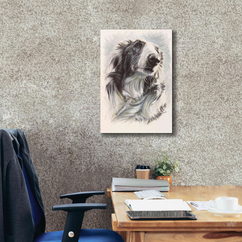 «Borzoi» par Barbara Keith - reproduction d'art sur toile tendue