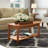 Rustic Solid Wood Slate Coffee Table-29908623