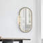 Stonewall Flat Metal Lighted Wall Mirror