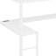 Structure de lit mezzanine avec bureau en L, garde-robe, étagères réglables, ports USB et lumières DEL