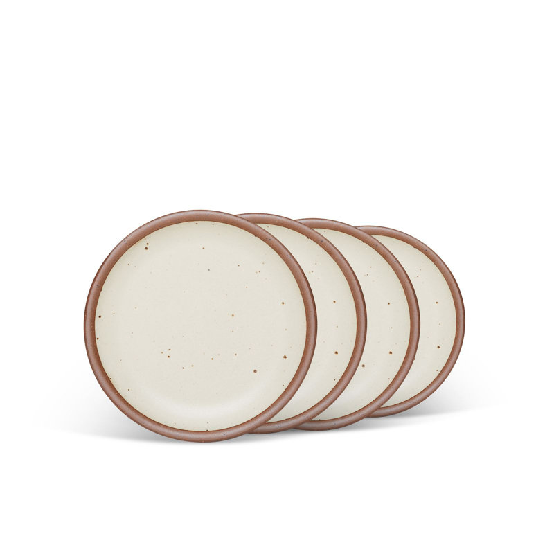 Cake Plate - Set of 4, Cream