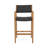 GENESEE WICKER & WOOD BAR STOOL